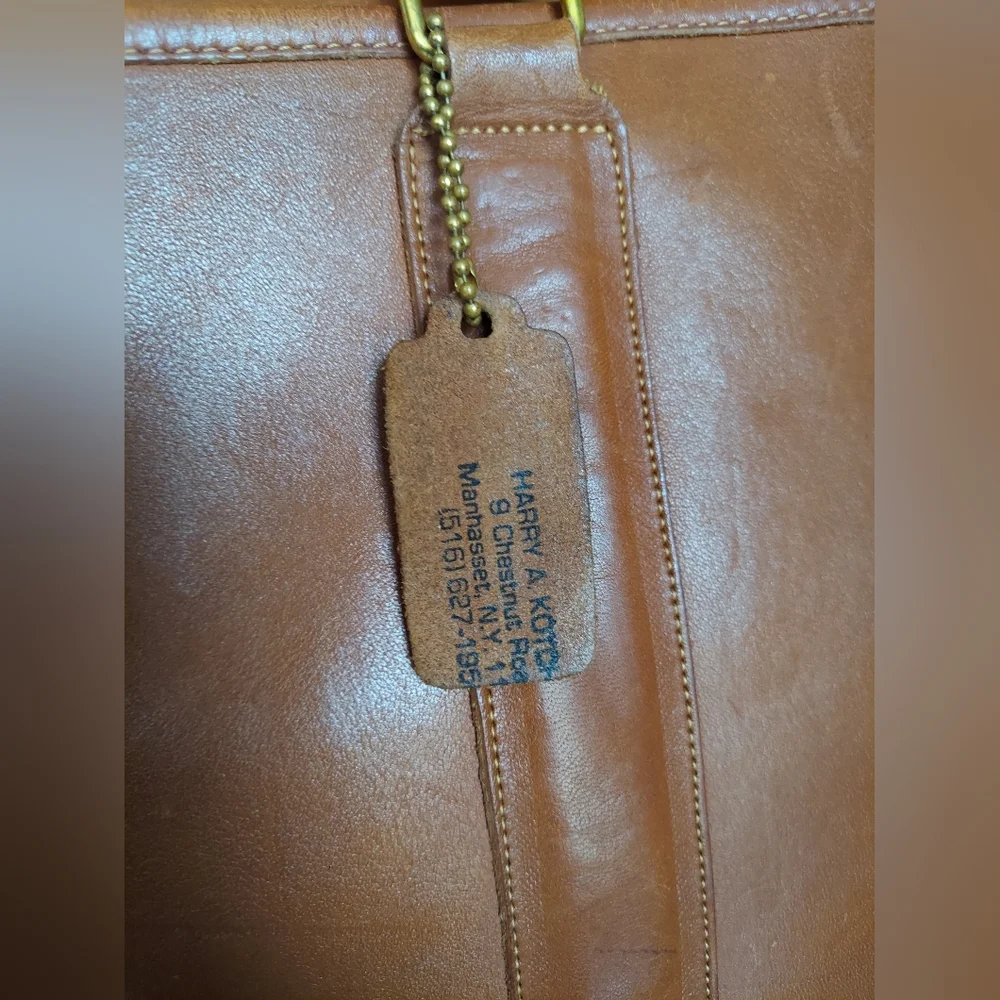Vintage Coach British Tan Embassy Briefcase 5090🤎🧡 - Picture 4 of 16